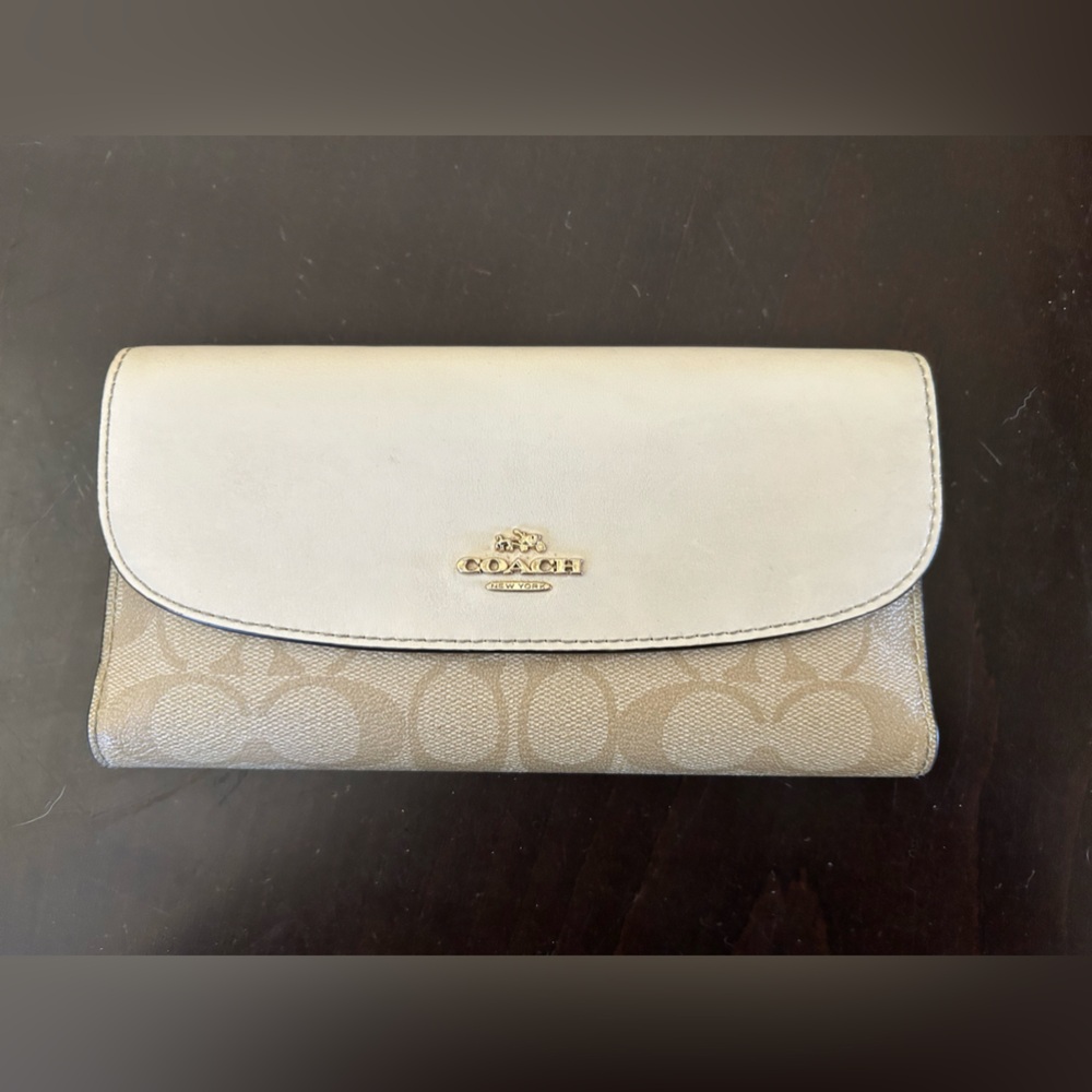 Coach checkbook wallet